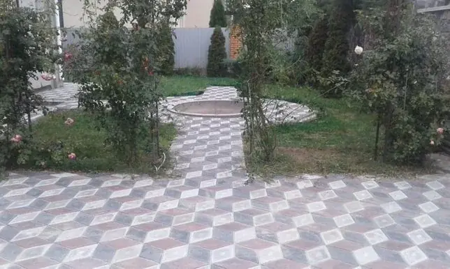 Візерунок кубик, об'ємний ефект